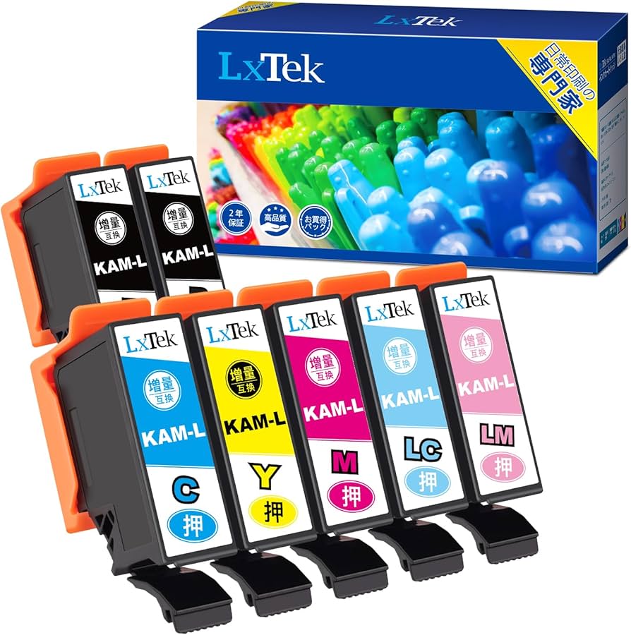 Amazon.co.jp: LxTek KAM-6CL-L 互換インクカートリッジ エプソン