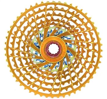 Amazon | KCNC 12速カセット 9-52歯 SRAM XDボディ用 ゴールド KCS12