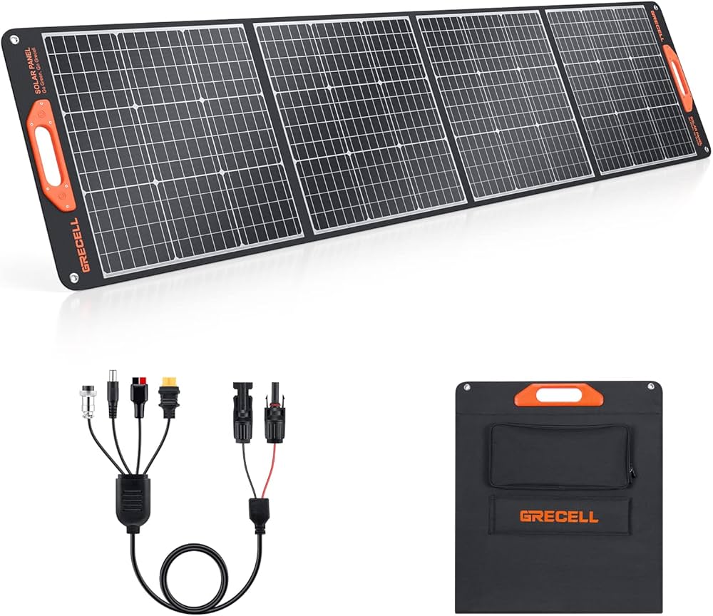 Amazon | ソーラーパネル 200W GRECELL 極薄超軽量 折りたたみ式太陽光