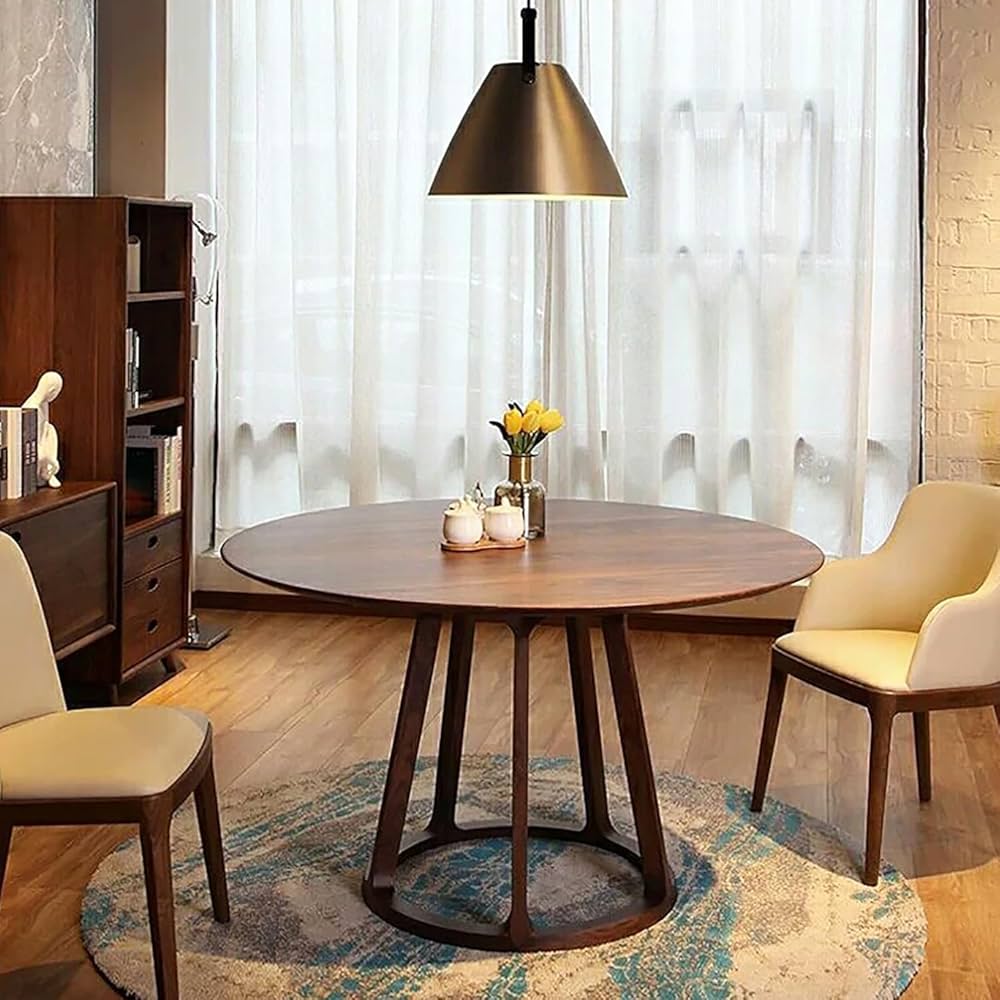 Amazon.co.jp: ミッドセンチュリーモダンダイニングテーブル、木製台座