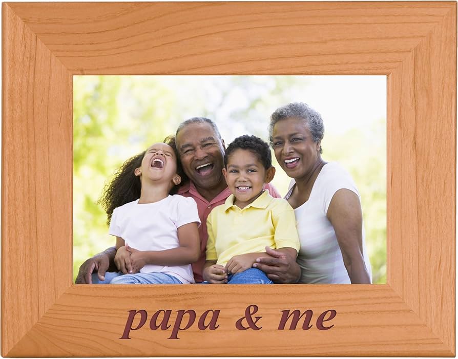 Amazon.com - CustomGiftsNow Papa & Me - 4x6 Inch Wood Picture