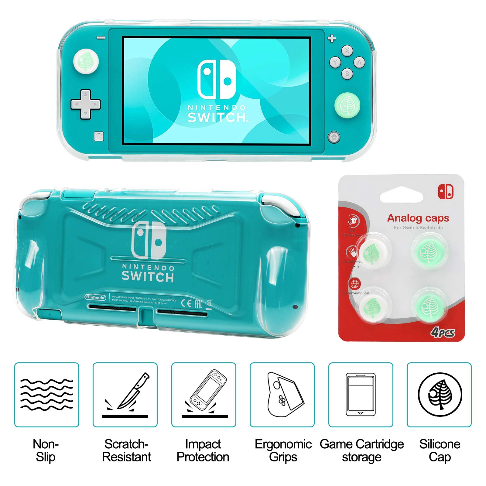 Switch Lite Accessories Bundle, Kit with Carrying Case,TPU Case