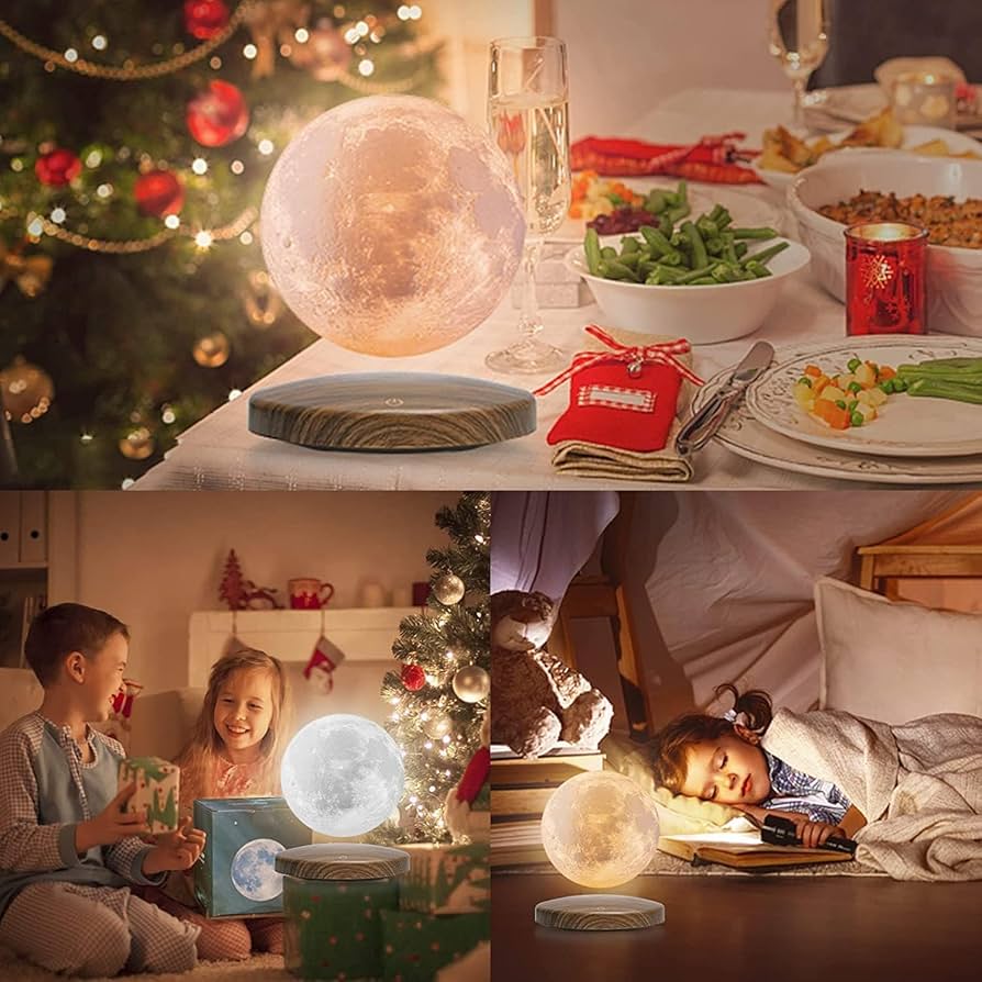 Amazon | GDREAMT 磁気浮上 月ライト 浮遊 【3色切り替え・ リモコン