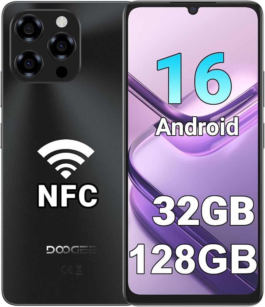 Amazon.co.jp: DOOGEE Note 58 Smartphone, 4G, SIM-Free, 6250 mAh
