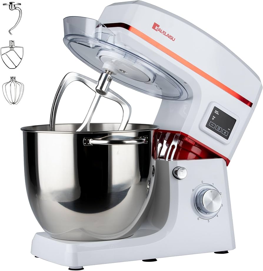 Amazon | スタンドミキサー 10L大容量 99分タイマー機能 三種類