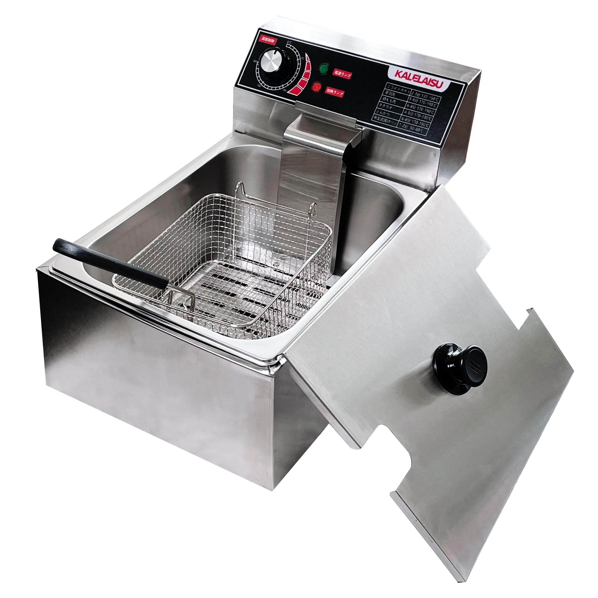 Amazon.co.jp: KALELAISU 電気フライヤー 卓上フライヤー 6L大容量 0