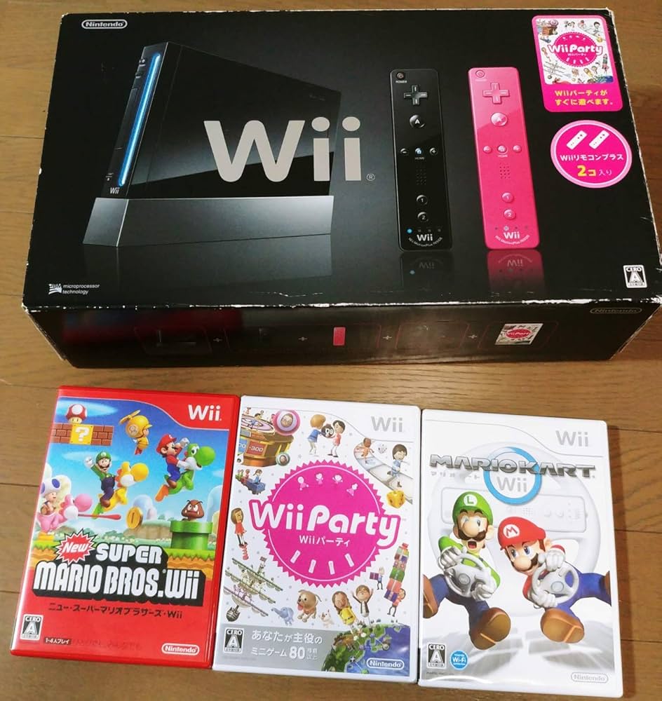 Amazon.co.jp: Wii本体(クロ) (Wiiパーティセット) : ゲーム