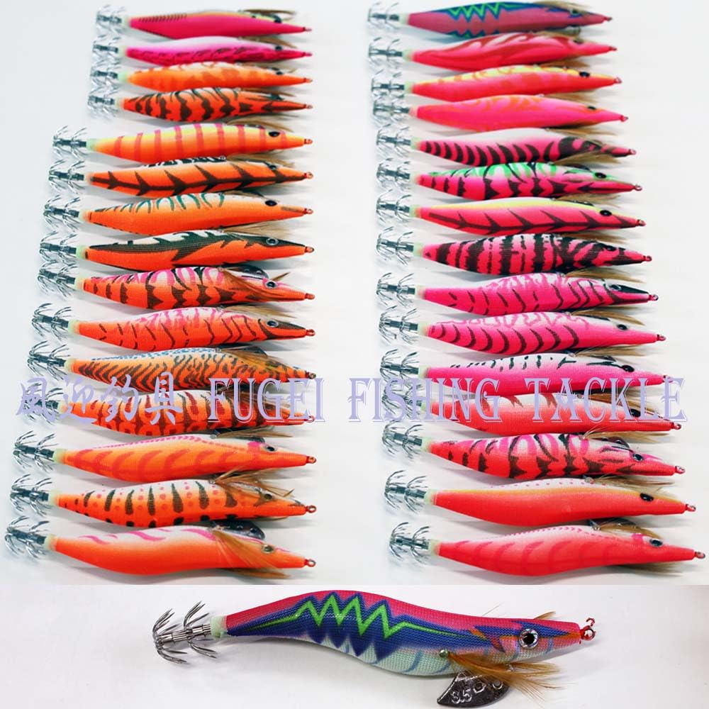 Amazon | 夜光 ピンク オレンジ 赤色 エギ 3.0/3.5号 30種類 30個