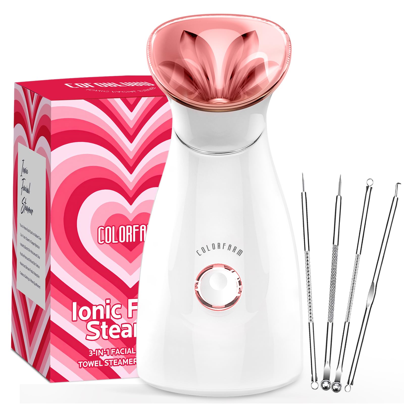 Amazon.com: Colorfarm Facial Steamer Nano Ionic: Face Steamer Deep