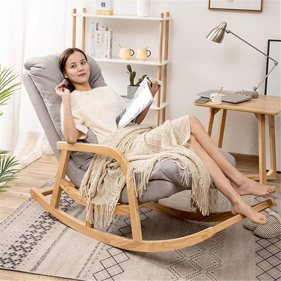 Amazon｜ロッキングチェア 大人用バルコニーロッキングチェアリク