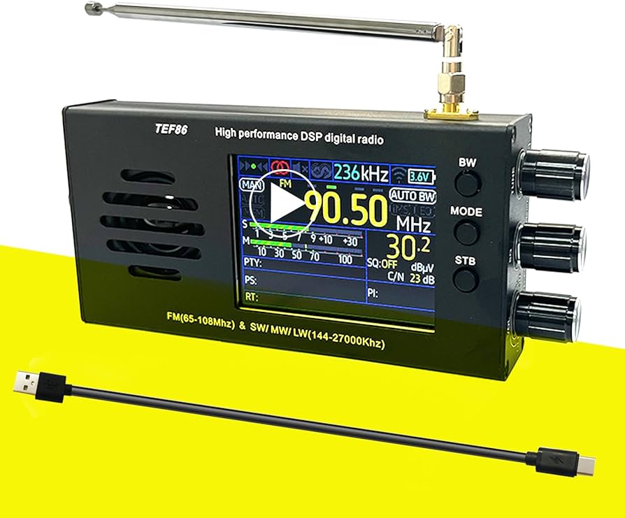 Amazon.co.jp: TEF6686 ポータブル短波ラジオレシーバー LW/MW/SW/FM