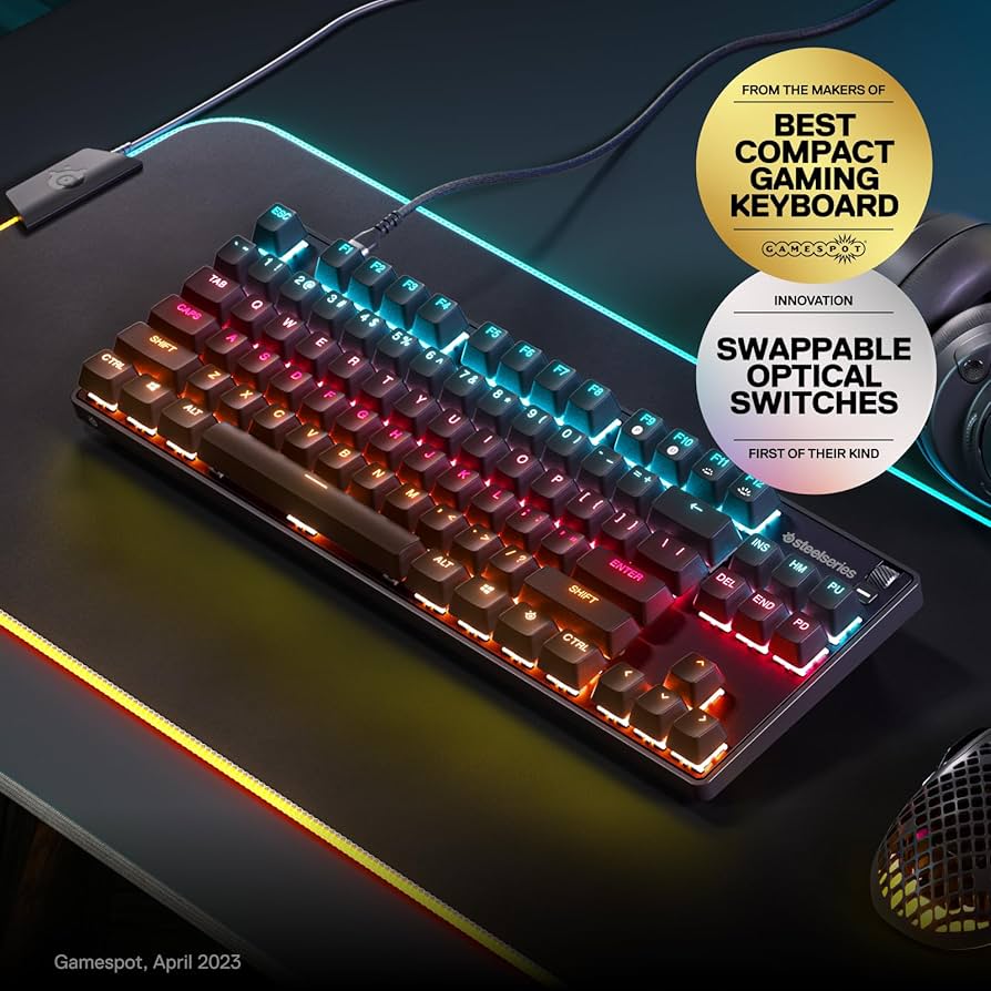 Amazon.com: SteelSeries New Apex 9 TKL – HotSwap Optical Mini