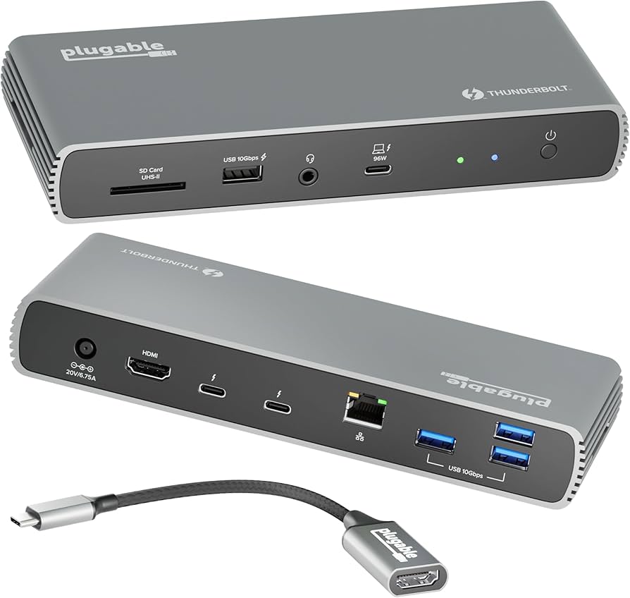 Amazon.com: Plugable Thunderbolt 4 Docking Station | TAA-Compliant