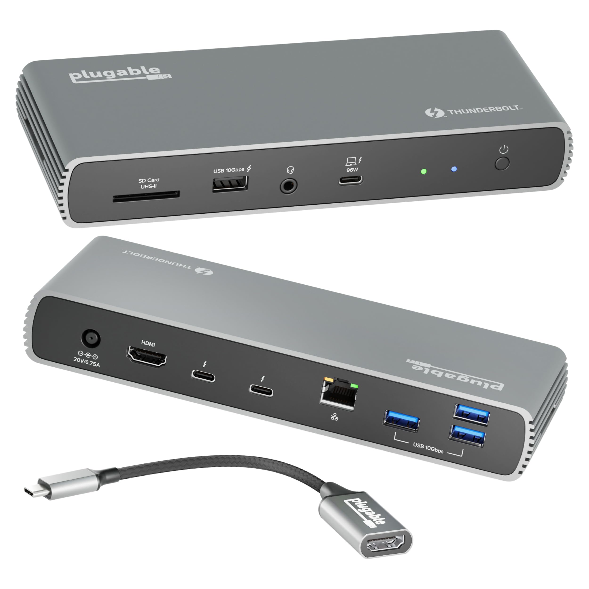Amazon.co.jp: Plugable Thunderbolt 4 ドッキングステーション 100W