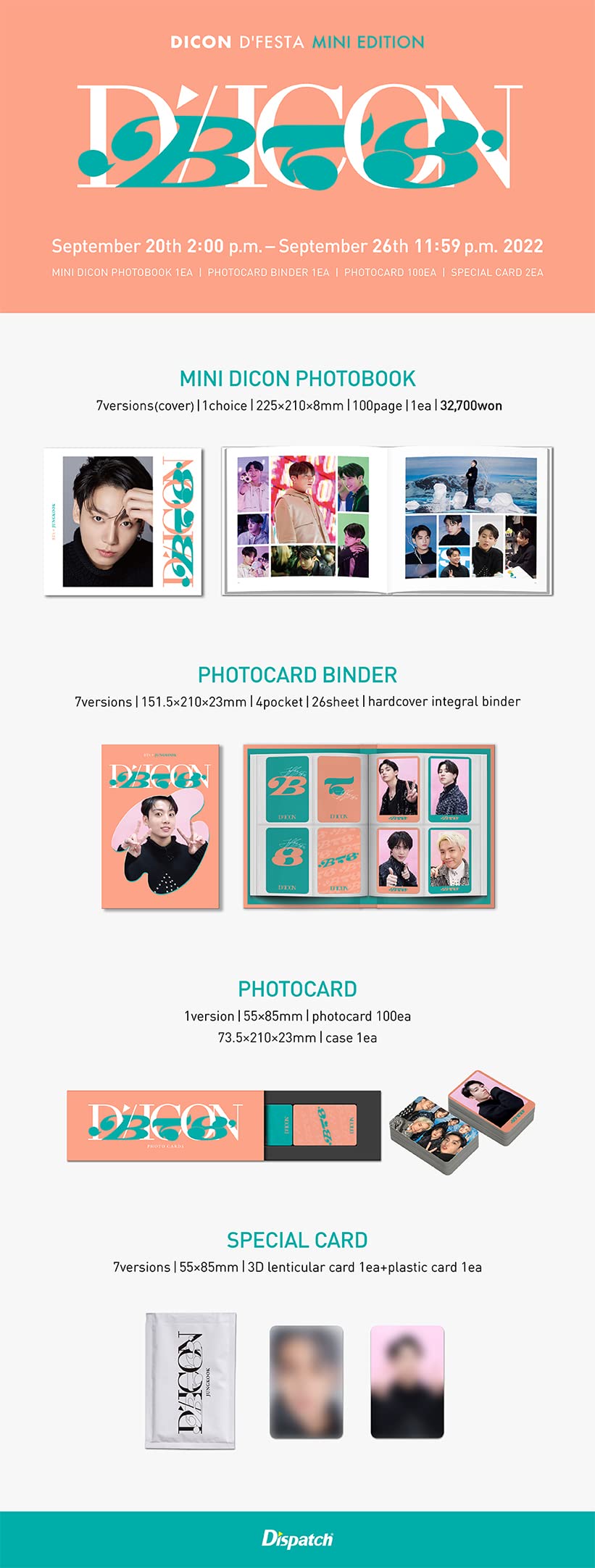 Amazon.com: Dreamus BTS Dfesta Mini Edition JIN Photobook : Home