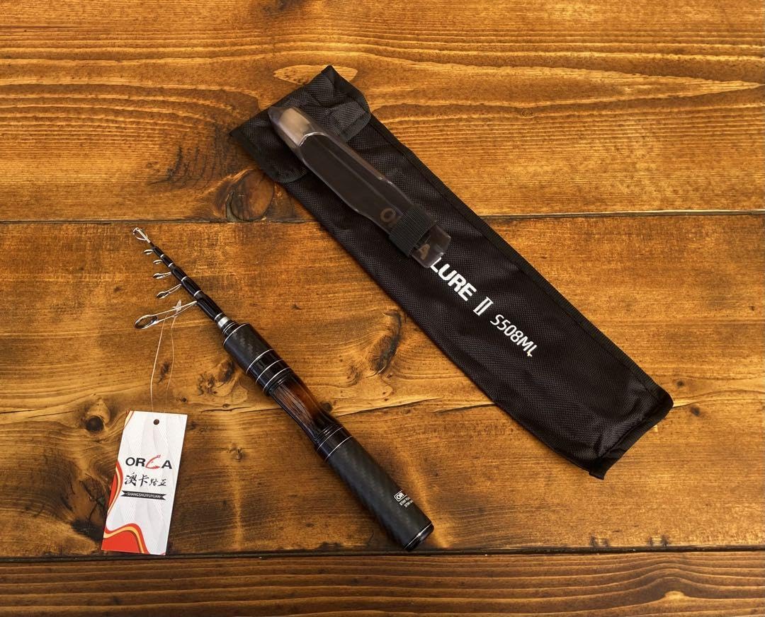 Amazon | スピニングテレスコロッド 5ft 渓流釣り トラウトロッド