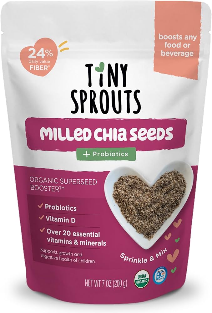 Amazon.com : Tiny Sprouts Organic Milled Chia Seeds + Full Serving