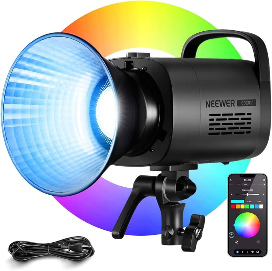 Amazon.com : NEEWER CB100C 130w RGB LED Video Light, APP/2.4G