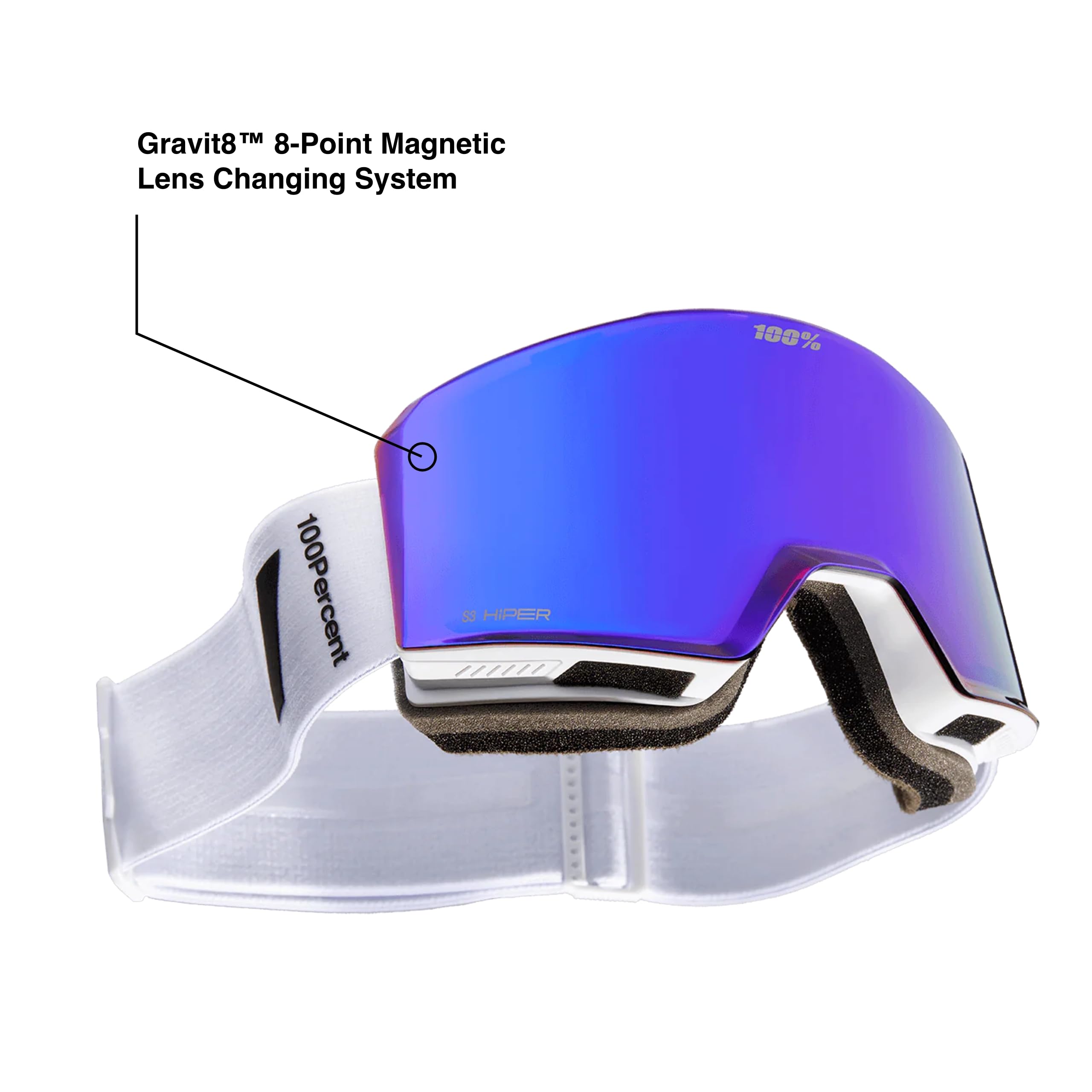 Amazon | [ワンハンドレッド] NORG AF HiPER Goggle Static – Mirror