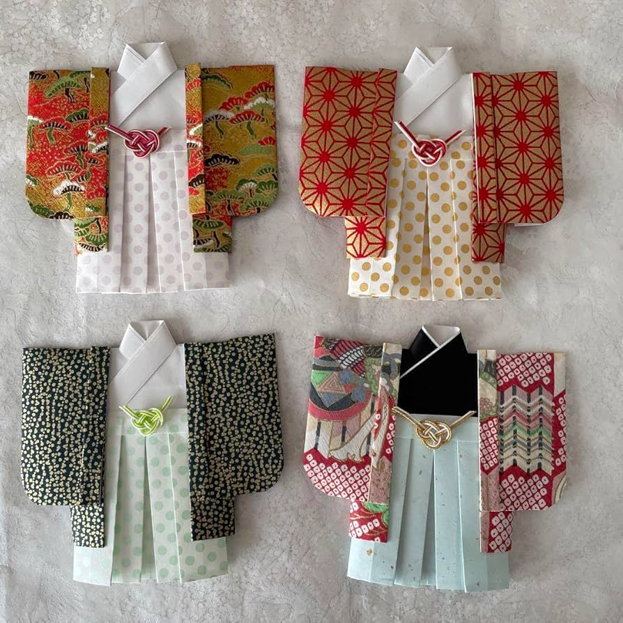 Amazon.co.jp: 着物のポチ袋 友禅和紙 羽織袴 : 文房具・オフィス用品