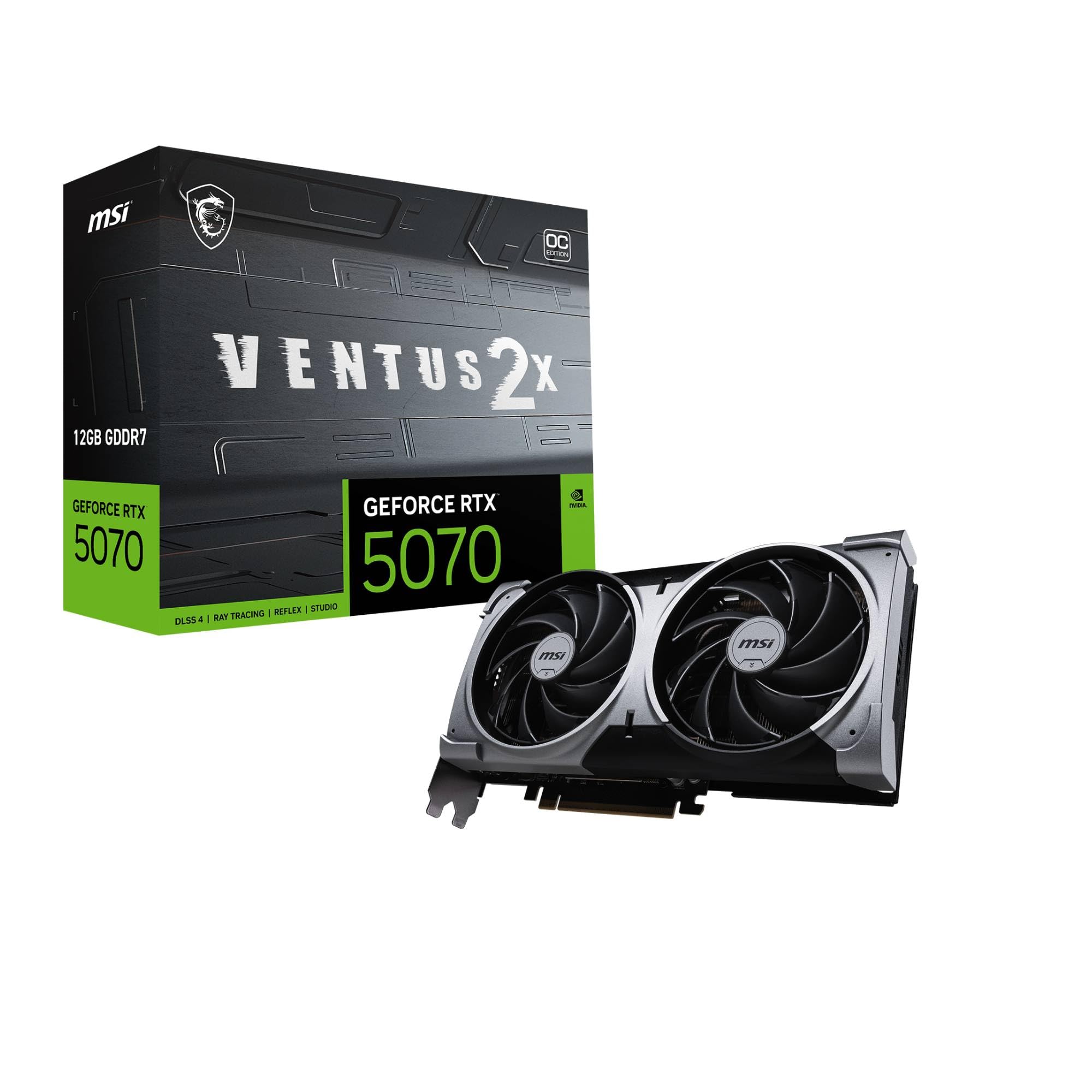 Amazon | MSI GeForce RTX 5070 12G VENTUS 2X OC グラフィックス
