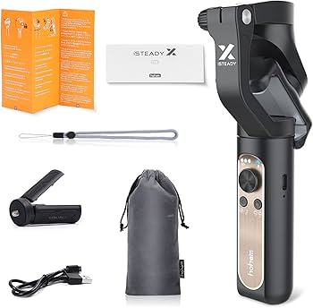 Amazon.co.jp: Hohem X スマホ用ジンバル3軸折りたたみ式
