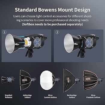 Amazon | [公式旗艦店] ZHIYUN MOLUS B300 300W LED ビデオライト バイ