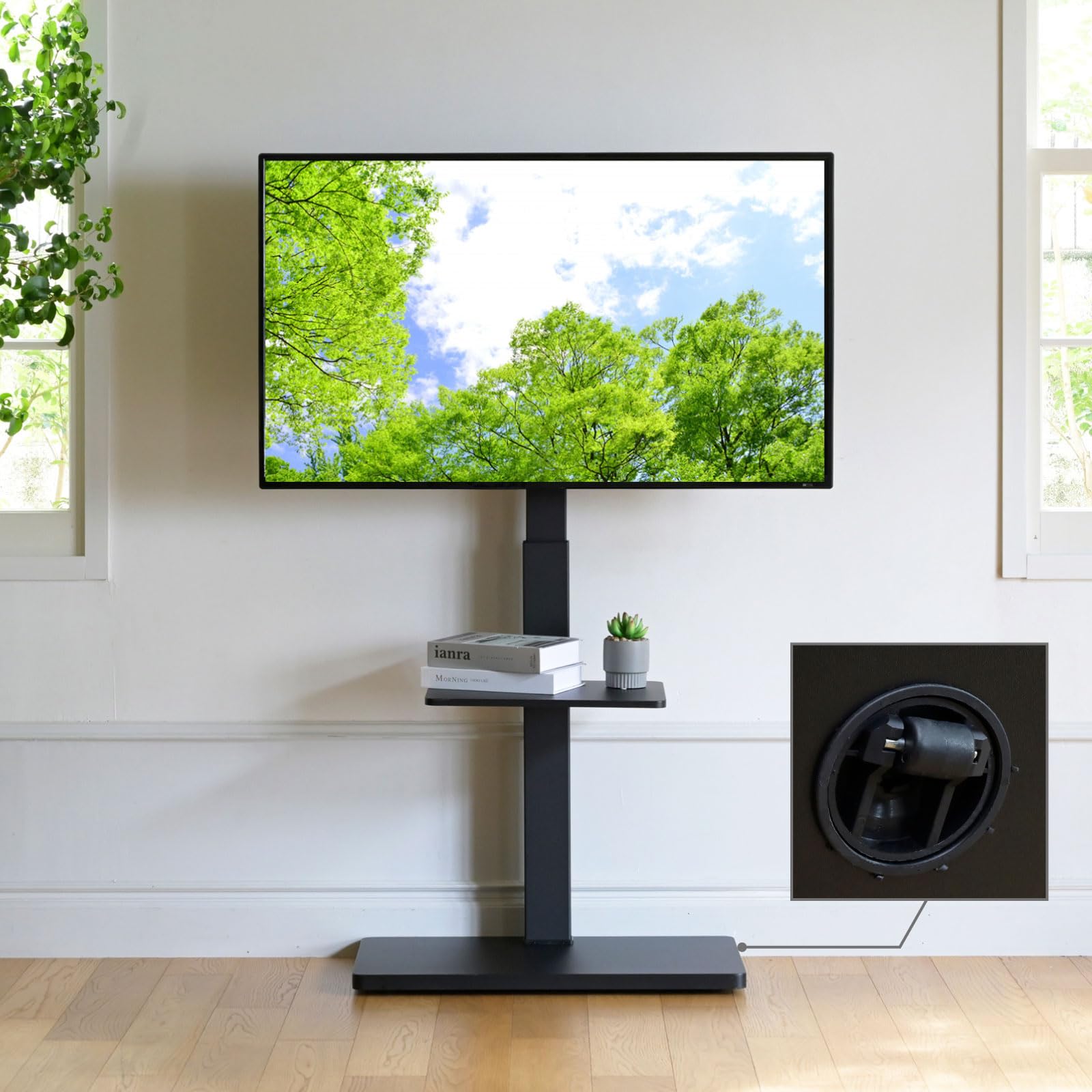 Amazon｜山善(YAMAZEN) テレビスタンド 壁寄せテレビスタンド 棚付き