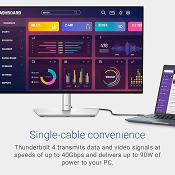 Amazon.co.jp: Dell U2724DE 27インチ Thunderbolt USB-C ハブ
