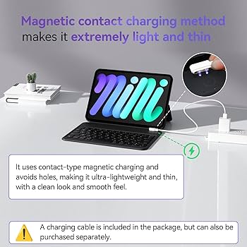 Amazon.com: HOU Keyboard Case for iPad mini 7th (A17 Pro, 2024