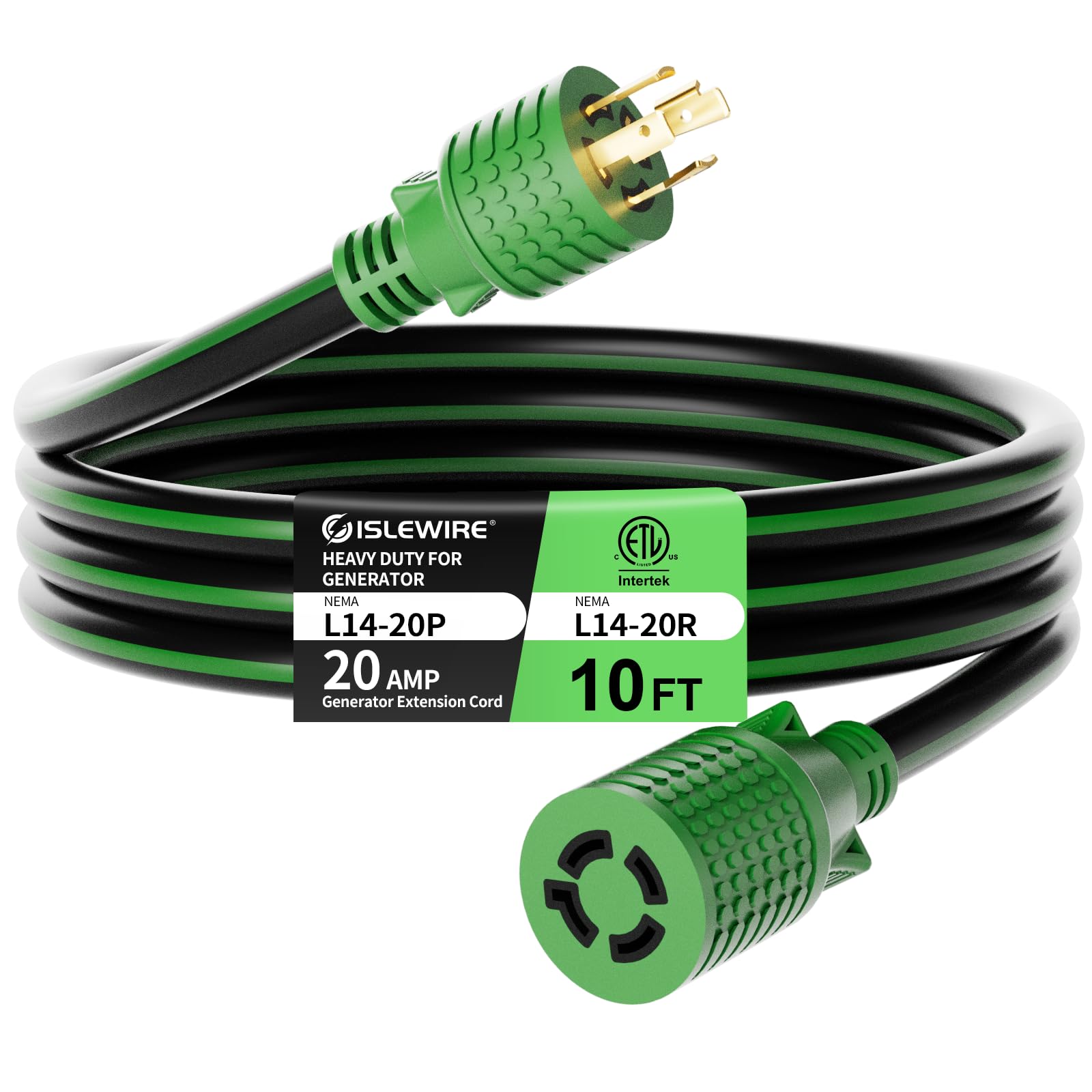 Amazon.com: 10FT NEMA L14-20 Generator Extension Cord, L14-20P to