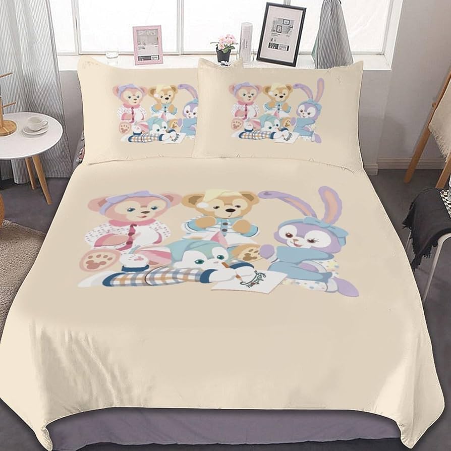 Amazon｜ダッフィー 布団カバー 3点セット シングル シングル 枕カバー