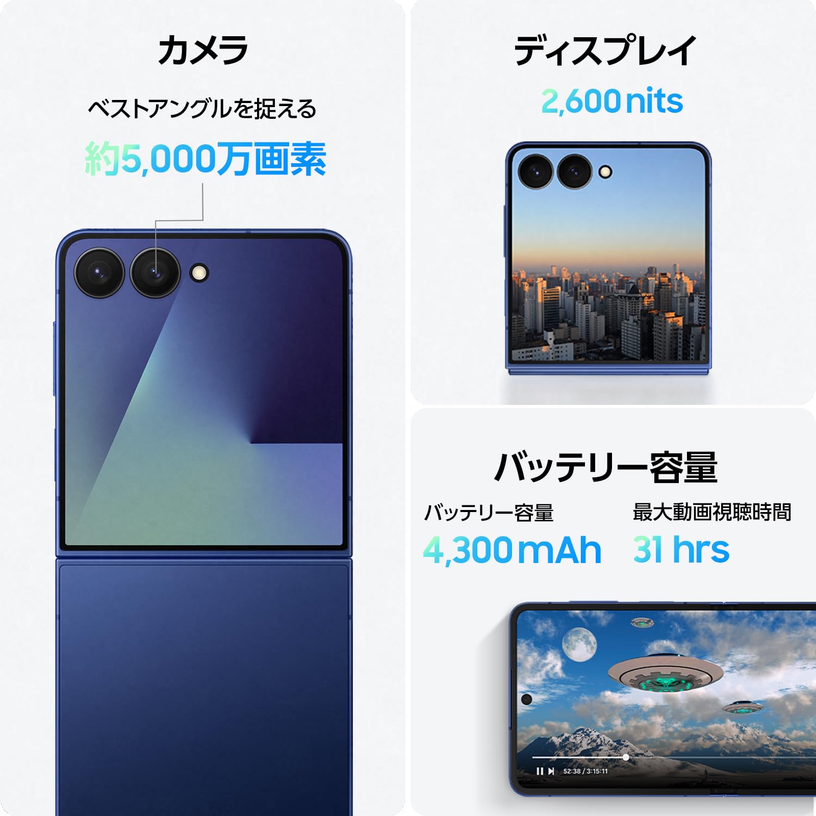 Amazon.co.jp: Samsung Galaxy Z Flip7 256GB |ジェットブラック