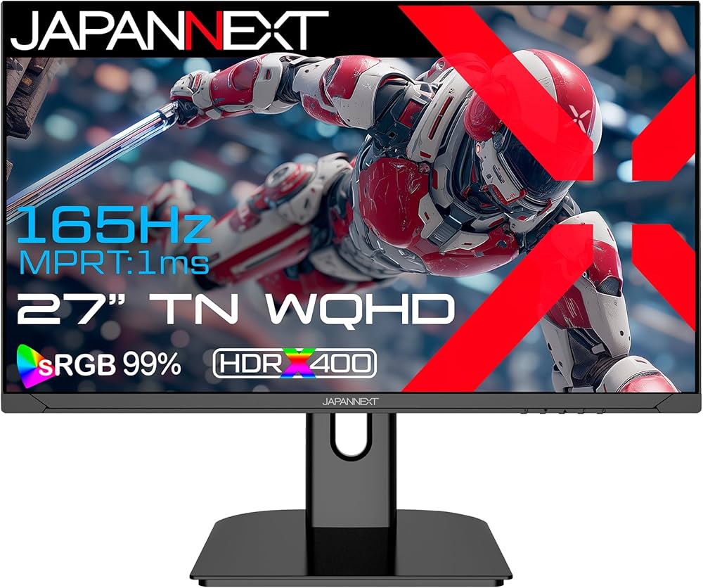 Amazon.co.jp: JAPANNEXT 27インチ TNパネル搭載 165Hz/1ms(MPRT)対応