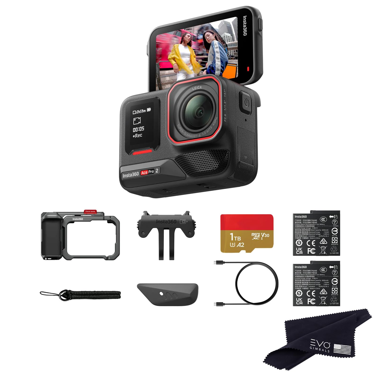 Amazon.com : Insta360 Ace Pro 2 Dual Battery Xplorer Bundle with