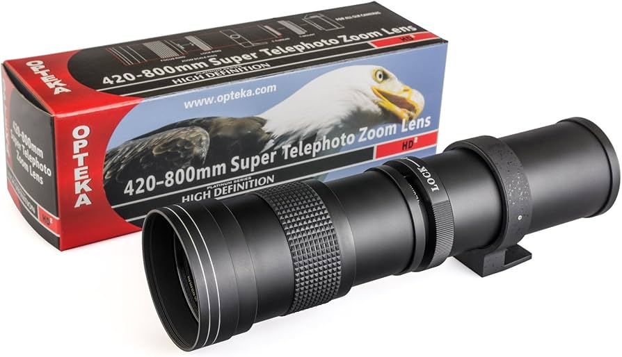 Amazon.com : Opteka 420-1600mm f/8.3 HD Telephoto Zoom Lens for