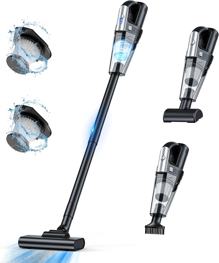 Amazon | 【12000pa 強力吸引】掃除機 コードレス スティック掃除機