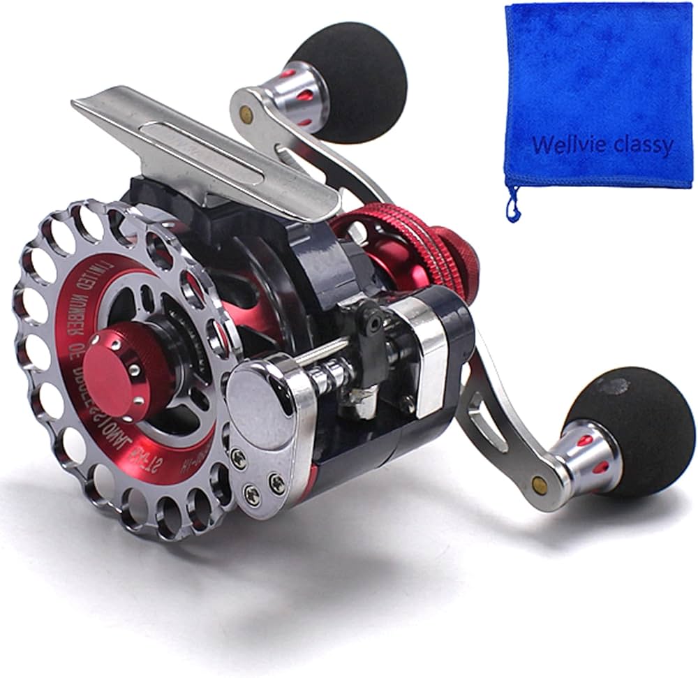 Amazon | Wellvie カセ釣り 筏リール ヘチ釣り アジ イワシ 2.6:1 10BB