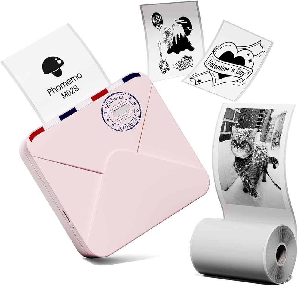 Amazon.co.jp: Phomemo M02S サーマルプリンター AIスマートアプリ