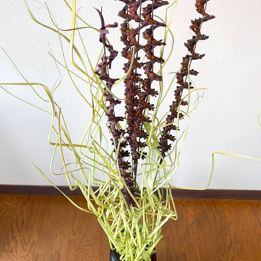 Amazon.co.jp: 「椰子編み込みA」 枝物 フラワーベース フェイク 枝