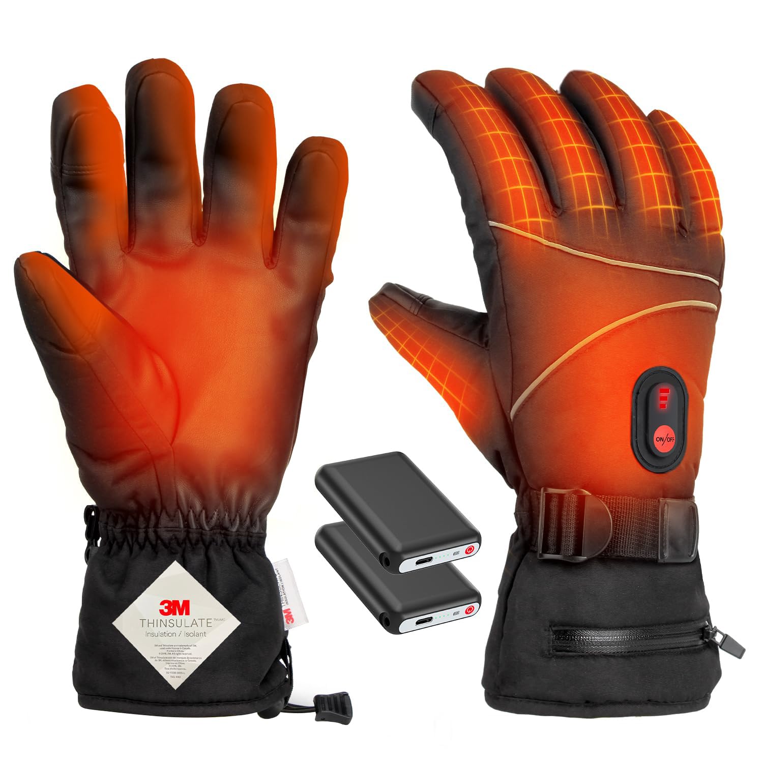 Amazon | 電熱グローブ 電熱手袋 【2026年新登場 16000mAhバッテリー
