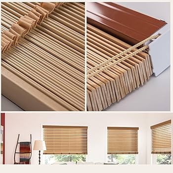 Amazon｜木製ブラインド グリーンウッドブラインド 幅65/80/85/100/110