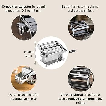 Amazon｜MARCATO 家庭用パスタマシン アトラス180｜パスタマシン