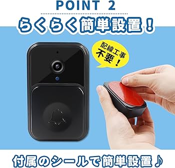 Amazon.co.jp: SULUWU スマートドアベル ビデオドアベル インターホン