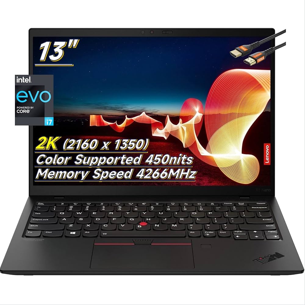 Amazon.co.jp: Lenovo ThinkPad X1 Nano 13インチ 2K(2160 x 1350) 100