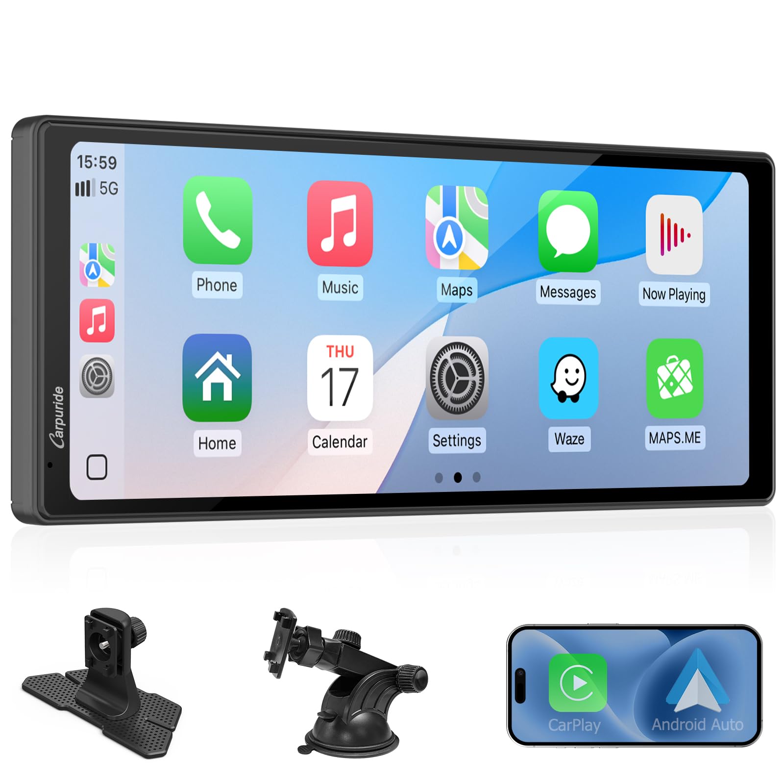 Amazon.com: CARPURIDE 10.26 Inch Wireless/Wired Apple CarPlay