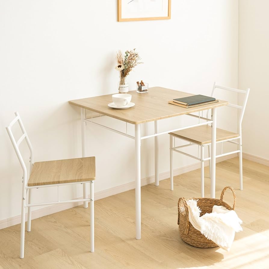 Amazon｜【天通ライト】ダイニングテーブルセット 3点 セット 2人