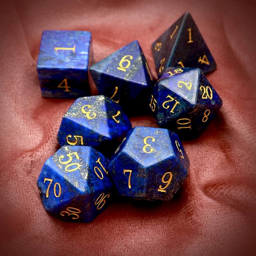 Amazon.co.jp: Haxtec 宝石 DND ダイス ラピスラズリ ダイスセット