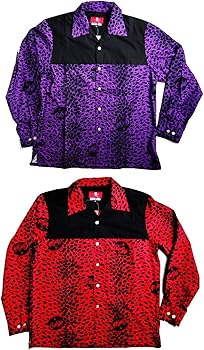 Amazon.co.jp: CREAM SODA ヒョウ柄切り替えし シャツ『 RED