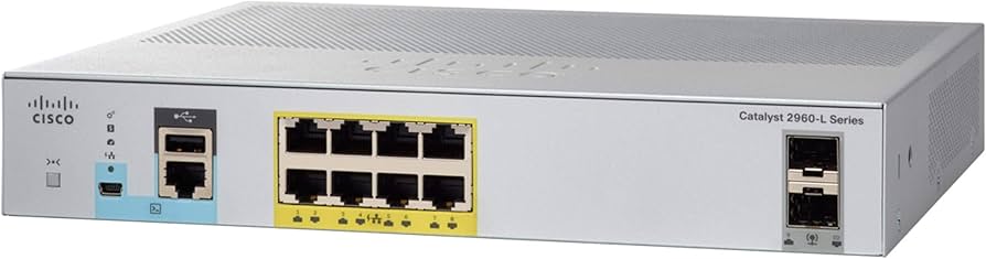 Amazon.com: Cisco Catalyst 2960CX-8PC-L Network Switch, 8 Gigabit